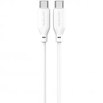 Cavo in silicone USB-C / USB-C 4smarts High Flex 60W 1,5m bianco