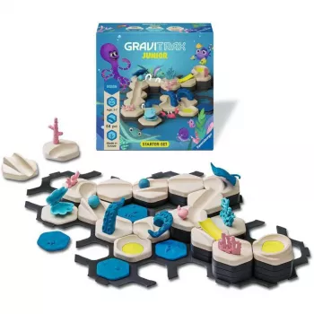 Set di costruzione pista di biglie Ravensburger GraviTrax Junior Starter-Set S Wüstenstrecke, modello 24585