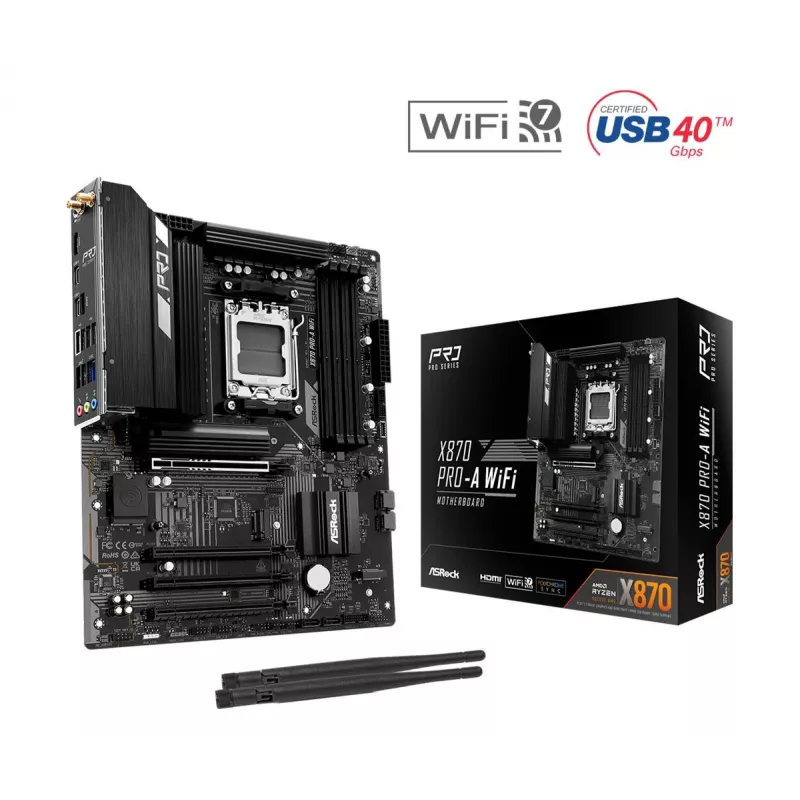 ASRock X870 Pro-A WiFi AMD X870 AM5 ATX scheda madre