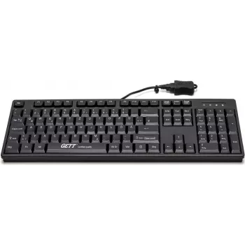 GETT Device Technology CleanType Easy Basic - tastiera - USB - tedesco - nero (KL26211)