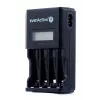 Caricabatterie everActive NC450B — caricabatterie 4 celle AAA, 110/230V AC, nero