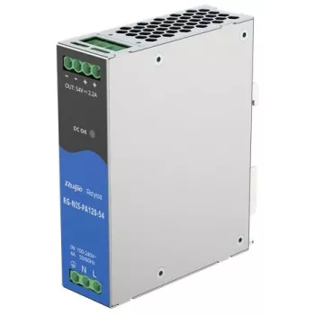 Alimentatore RUIJIE RG-NIS-PA120-54 120W, AC 100–240V, 50/60Hz, -40–70°C, 125×35×110mm, 480g