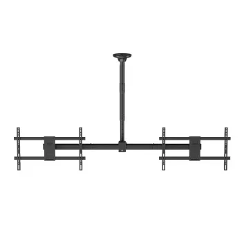 Supporto da soffitto MACLEAN MC-111 B per due televisori, carico max. 2×40 kg, VESA max. 600×400