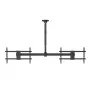 Supporto da soffitto MACLEAN MC-111 B per due televisori, carico max. 2×40 kg, VESA max. 600×400