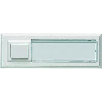 Pulsante campanello Grothe 51015 — da parete bianco, per sistemi a 12 V, max. 1,5 A