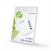 Caricabatterie USB universale bianco/4 porte EG-U4AC-02 GEMBIRD