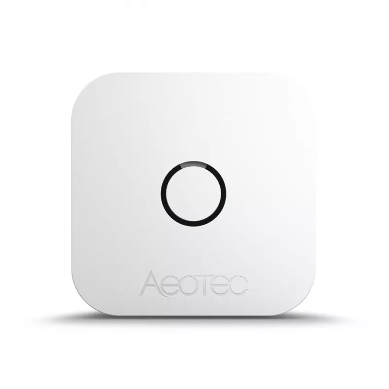 Sensore di temperatura e umidità per interni AEOTEC AEOEZWA039 – da appoggio, a batteria, 34×34×17 mm
