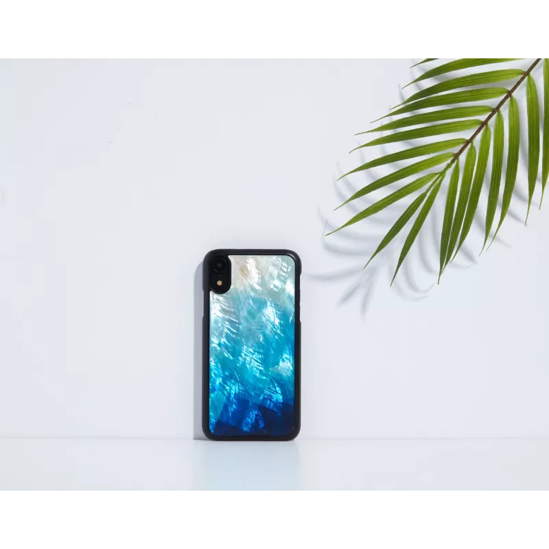 Custodia per cellulare iKins per iPhone XR – blausee esterno, nero interno