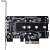 Silverstone SST-ECM27 scheda adattatore M.2/SATA, PCIe 4.0, 1x M-Key, 2x SATA 6G - Low Profile