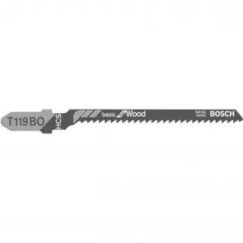 Bosch 2 608 630 310 lama per seghetto alternativo/seghetto da traforo/seghetto a gattuccio lama per seghetto alternativo acciaio al carbonio (HCS) 5 pz.