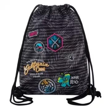 Sacca sportiva Coolpack Sprint Sprint Badges ragazza grigio