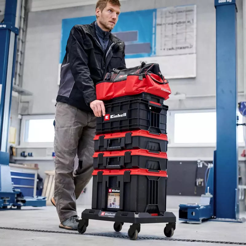 Piattaforma a rulli per valigetta sistema EINHELL E-Case, nero, portata fino a 120 kg