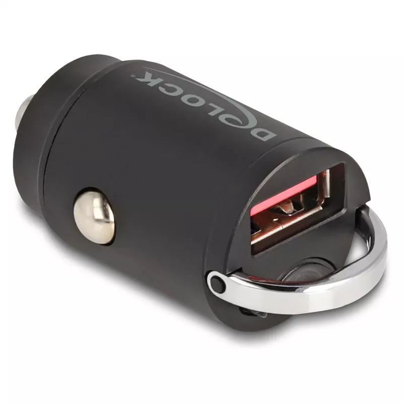 Caricabatterie mobile universale DeLOCK 64277 nero accendisigari ricarica rapida auto