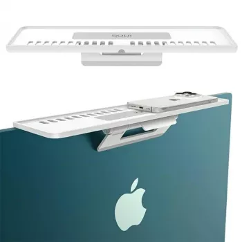 Supporto portaoggetti per iMac 312 bianco