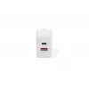 Caricabatterie USB AC DIGITUS 20W, 1x USB-C, 1x USB-A, ingresso 100–240V, bianco