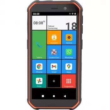 Smartphone Olympia TREK 5,5 pollici 3 GB 32 GB nero arancione