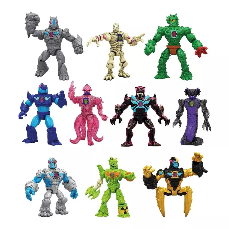 Set di figure Cobi Mr Beast Lab Hybrids — action figure da collezione di Cobi
