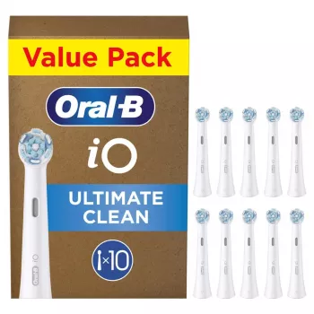 Testine spazzolino Oral-B iO Ultimate Clean, bianche, 10 pezzi