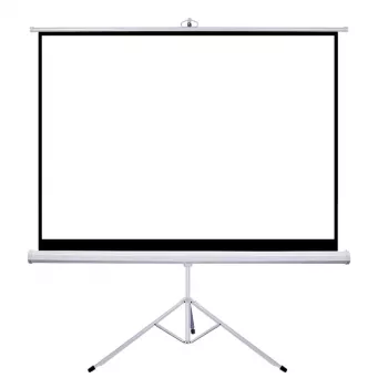 Schermo per proiezione Sponge Silelis 180 x 180 cm montaggio su treppiede, superficie bianco opaco, portatile