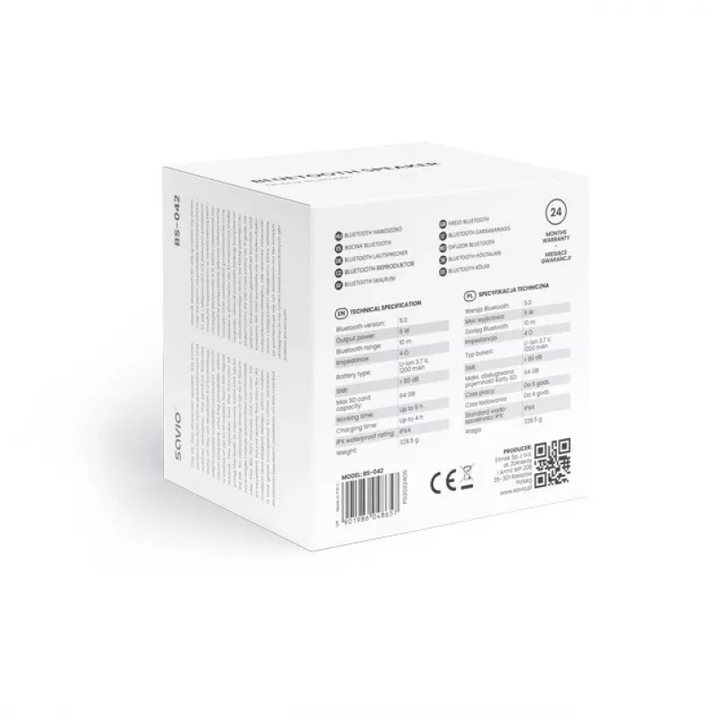 Savio BS-042 altoparlante Bluetooth 5 W