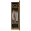 Topeshop SD-50 ARTISAN KPL armadio/guardaroba camera da letto 5 ripiani 1 porta rovere