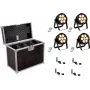 Faro LED EUROLITE 4C-7 Silent slim 4x con USB QuickDMX – proiettore DMX compatto a 4 teste