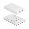 Presa in fibra ottica DeLOCK 2 x SC simplex LC duplex bianco