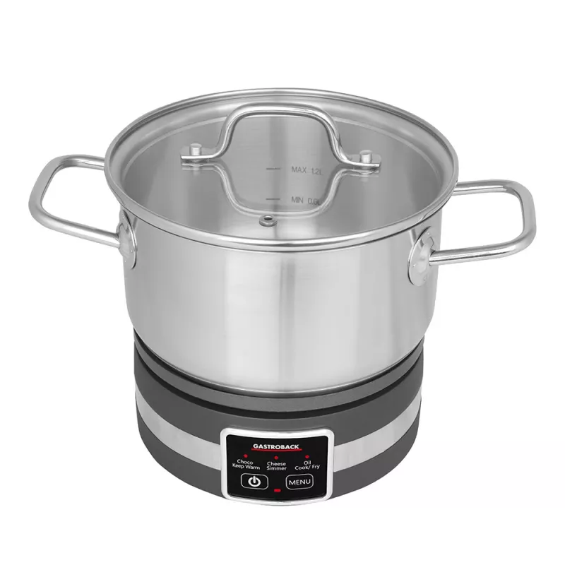 Fonduta elettrica Gastroback 42568 1,8 l 8 persone nero acciaio inox