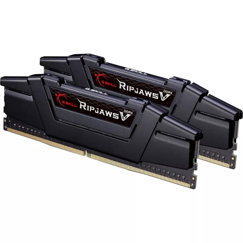 DIMM 16 GB DDR4-3600 (2x 8 GB) Dual-Kit, memoria RAM nera, F4-3600C18D-16GVK, Ripjaws V, INTEL XMP