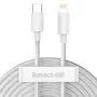 Kit cavi dati Baseus Simple Wisdom USB-C a Lightning PD 20W (2 pezzi/confezione) 1,5m bianco