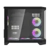 Darflash FT418 case per computer + 6 ventole aRGB (nero)