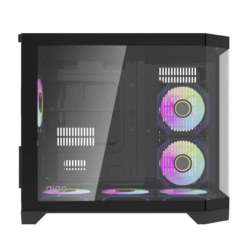 Darflash FT418 case per computer + 6 ventole aRGB (nero)