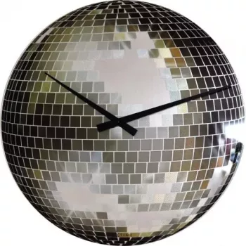 NeXtime orologio 8801 Small Disco, Ø30 cm, da parete, argento