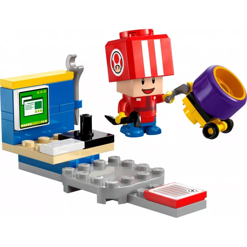 LEGO giocattolo Mario Kart Toad Pit Crew Polybag 30702 piccolo set minifigure accessori