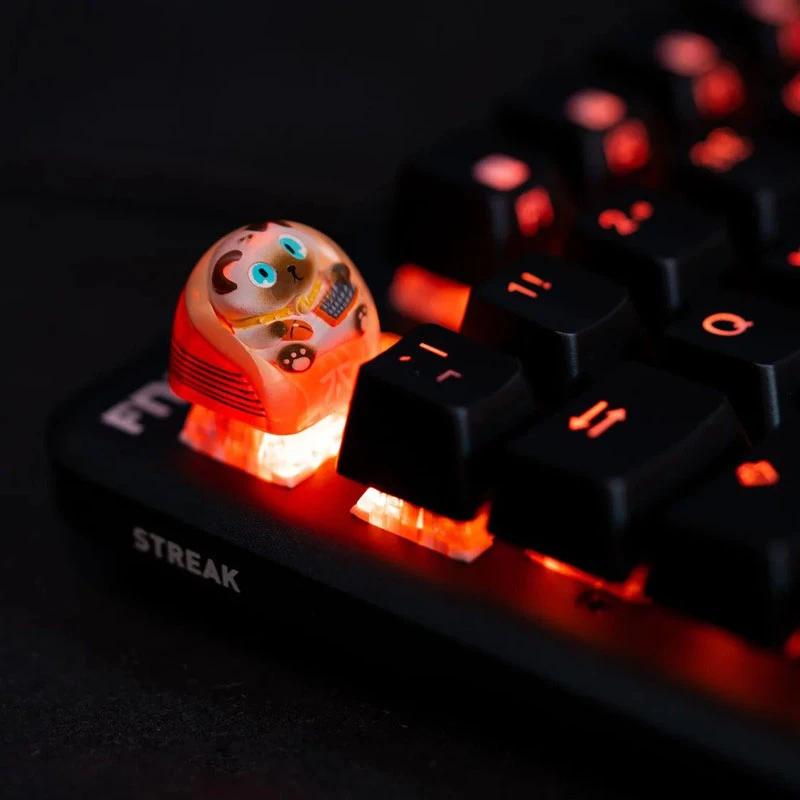 Fnatic Artisan Keycap Loeya keycap per tastiera, arancione