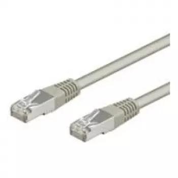 Cavo patch Wentronic Goobay CAT 5e, SF/UTP, grigio, 3 m – miscela di rame CCA (50146)