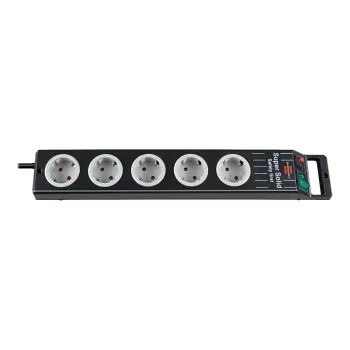 Prolunga elettrica Brennenstuhl 1153380115 2,5 m 5 prese AC nero grigio