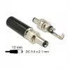DeLOCK 89915 spina DC 5,5 x 2,1 mm, 12 mm, a saldare, 2 A