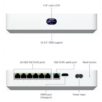 Kit videosorveglianza Ubiquiti UNVR-Instant con cavo