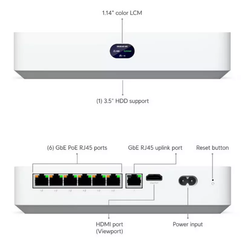 Kit videosorveglianza Ubiquiti UNVR-Instant con cavo
