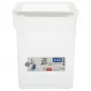 Contenitore per detersivo in plastica Rotho Basic 9 L modello 1770101100RP, bianco, coperchio, foro per appendere