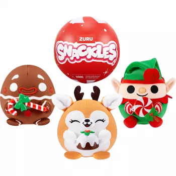 Personaggio Zuru Snackles Christmas – scatola cieca a sorpresa da collezione, figura singola assortita