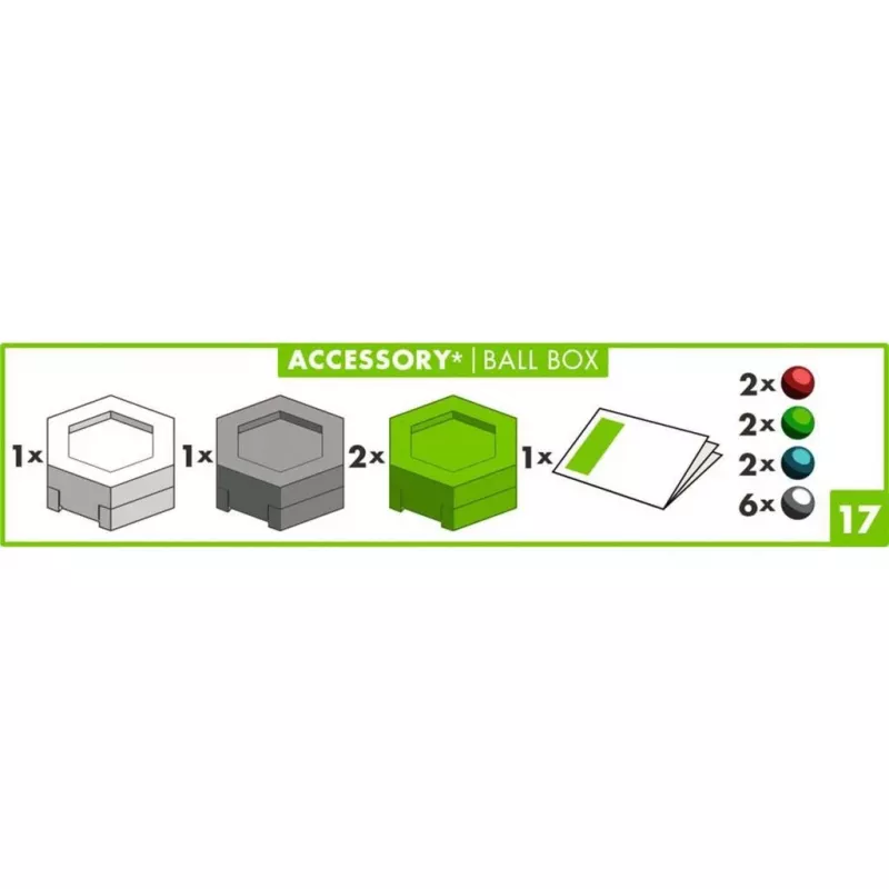 Giocattolo accessorio Ravensburger GraviTrax scatola per biglie multicolore