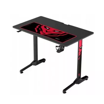 Tavolo Diablo X-Mate nero — piano in fibra di carbonio rettangolare dritto, 1000×600×755 mm