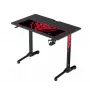 Tavolo Diablo X-Mate nero — piano in fibra di carbonio rettangolare dritto, 1000×600×755 mm