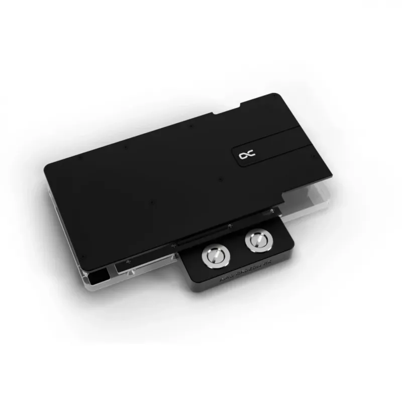 Waterblock per scheda grafica Alphacool Core RX 9070 XT Hellhound+ Transparent Chrome con backplate