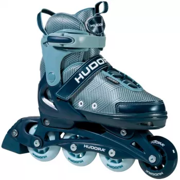 Pattini in linea HUDORA Leon 2.0, misura regolabile 29–32, blu/grigio