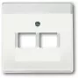 Placca a parete / copriinterruttore Busch-Jaeger 1710-0-3888, bianco, 63×63 mm, design convenzionale