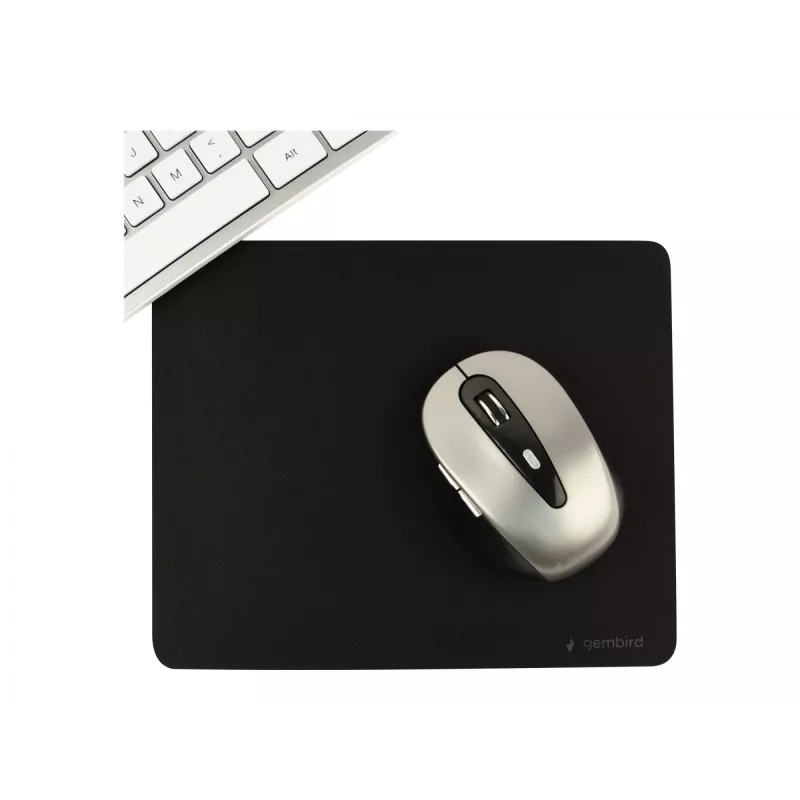Gembird MP-S-BK tappetino per mouse, tessuto/gomma SBR, 220 x 180 mm, nero
