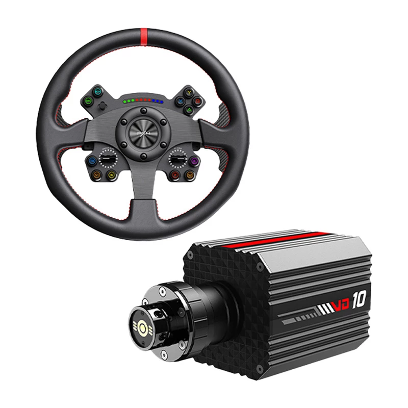 Volante PXN VD10 CS Base — volante da gaming per PC e console, supporto force feedback